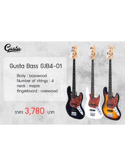 กีตาร์เบสไฟฟ้า Gusta GJB4-01