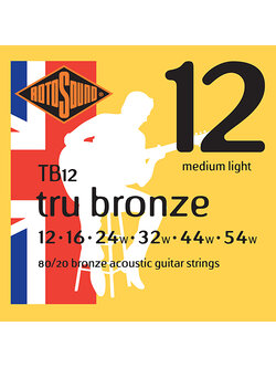 สายกีตาร์โปร่ง Rotosound TB12 Tru bronze Acoustic Guitar Strings