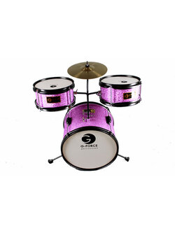 G-Force กลองชุดเด็ก 3 ใบ สีเกร็ดชมพู (4002) GGF-KT2103(PK)