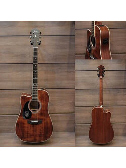 กีตาร์โปร่งไฟฟ้ามือซ้าย Mantic AG10SCEL