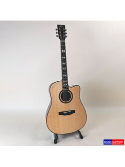 กีตาร์โปร่งไม้หน้าแท้ Ressonance guitars R-02C Dreadnougth Cut Away Top Solid Spruce