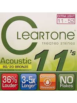 สายกีตาร์โปร่ง Cleartone AC #11-52 80/20 Bronze