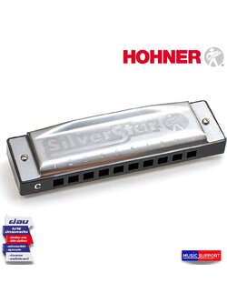 HOHNER Silver Star Harmonica In C ฮาร์โมนิก้า (เม้าส์ออแกน) M5040167