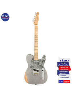 กีตาร์ไฟฟ้า Fender Brad Paisley Road Worn Telecaster Silver Sparkle