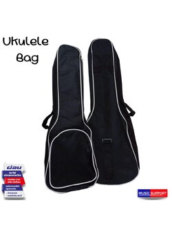 กระเป๋าอูคู โซพราโน่ 5mm สีดำขอบขาว