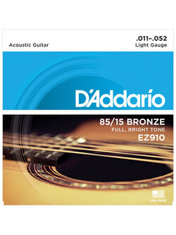สายกีตาร์โปร่ง D'addario EZ910 เบอร์ 11-52