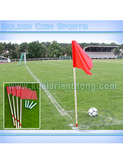 EU1 เสาธงมุมสนามบอลแบบยุโรป (ชุดมี 4 ต้น) แกว่งไปมาได้