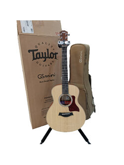 TAYLOR GS MINI-E QUILTED SAPELE LTD/BAG กีตาร์โปร่งไฟฟ้า
