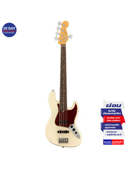 เบสไฟฟ้า Fender American Professional II Jazz Bass® V RW Olympic White