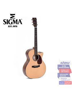 กีตาร์โปร่งไฟฟ้า Sigma SGPC-10E + Soft Case