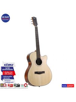 กีต้าร์โปร่งไฟฟ้า Gusta OM2CE