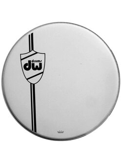 หนังกลอง DW CW22K 22" Drum Head White Classic Logo