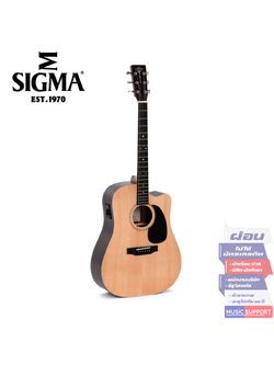 กีตาร์โปร่งไฟฟ้า Sigma DT-CE