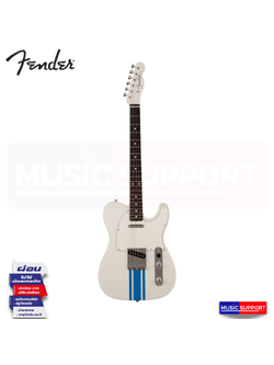 กีตาร์ไฟฟ้า FENDER 2023 COLLECTION, MADE IN JAPAN TRADITIONAL 60S TELECASTER, OLYMPIC WHITE WITH BLUE COMPETITION STRIPE