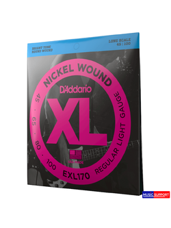 สายเบส D'Addario EXL170 Nickel Wound Bass (4สาย)
