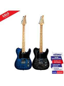 Soloking MT-3 Custom Roasted Maple FB Binding 22-SS Quilted