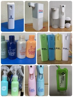 รับพิมพ์สกรีนขวดสเปรย์แอลกอฮอล์ ขวดเจล ไม่มีขั้นต่ำ