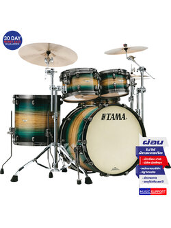 กลองชุด TAMA Starclassic Maple 4 ใบ ไม่รวมขาตั้งและสแนร์ LEWB Emerald Pacific Walnut Burst