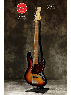 Maya MJB-5 Electric Bass Guitar Sunburst