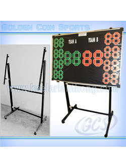 ขาตั้งวางป้ายคะแนนกีฬาต่างๆ มีล้อเลื่อน