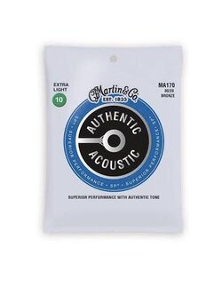 สายกีตาร์โปร่ง Martin 10-47 Extra light MA170 80/20 bronze
