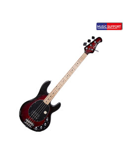กีต้าร์เบสไฟฟ้าSTERLING RAY34 Stingray 4 ASH MN Ruby Red Burst