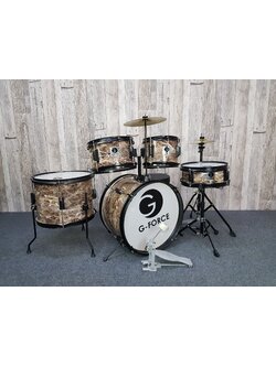 G-Force กลองชุดเด็ก 5 ใบ ขอบดำ หินอ่อน GGF-KT2105A(MB)