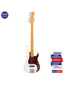 เบสไฟฟ้า Fender American Ultra Precision Bass®MN Arctic Pearl