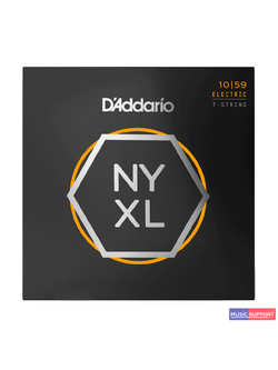 สายกีตาร์ไฟฟ้า D’Addario NYXL1059 Regular Light 7-String Electric Guitar Strings (10-59)