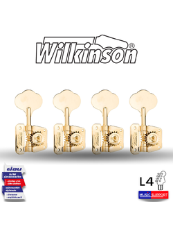 ลูกบิด Wilkinson WJBL-200- Bass Gold 4 in Line