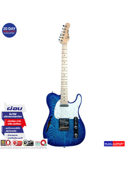 กีตาร์ไฟฟ้า G&L Trib-ASAT Classic Semi Hollow / Blue Burst-MP/BAG