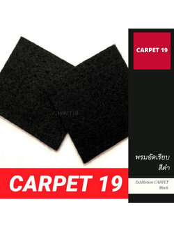 ราคาต่อเมตร>>CARPET19 พรมอัดเรียบ สีดำ รุ่น SS1.2 กว้าง 1.2 ม.หนา 1.5-2.0 มม.