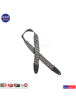 PRS 2'' WOVEN GUITAR STRAP/BLACK GRAY #ACC3169