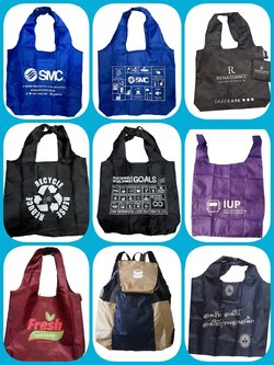 กระเป๋าผ้าพับได้ สำเร็จรูป