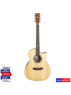 Kazuki SOUL-GA41CETAC Transacoustic กีตาร์โปร่ง Top Solid 41นิ้ว + กระเป๋า