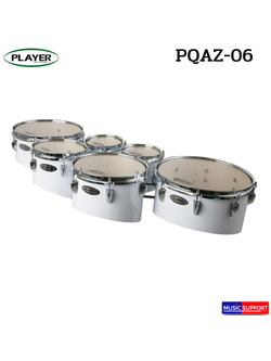 Player กลองเทเนอร์มาร์ชชิ่ง PQAZ-06 พร้อมชุดสายสะพาย HD-8E(A)