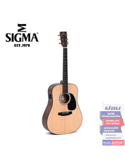 กีตาร์โปร่งไฟฟ้า Sigma SDM-STE + Soft Case