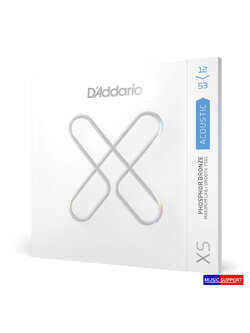 สายกีตาร์โปร่งเคลือบกันสนิม D'Addario XSAPB1253 12-53 Light, XS Coated Phosphor Bronze