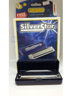 HOHNER Silver Star Harmonica In E ฮาร์โมนิก้า (เม้าส์ออแกน)