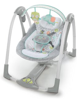 Ingenuity Swing 'n Go Portable Swing - Hugs & Hoots เปลไกวไฟฟ้า