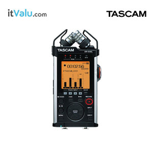 เครื่องบันทึกเสียงแบบมือถือ TASCAM รุ่น DR-44WLB 4-track พร้อมฟังก์ชั่น Wi-Fi ขนาด 79 mm × 162 mm × 43 mm