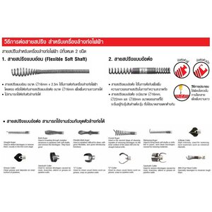 อะไหล่เครื่องทะลวงท่อ งูเหล็ก