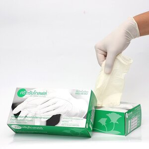 ถุงมือยางไม่มีแป้ง (1 กล่อง บรรจุ 100 ชิ้น) กล่องสีเขียว แบรนด์ ศรีตรังโกลฟ์ GLOVE04 มีให้เลือกสามขนาด S, M, L ช่วยปกป้องมือของผู้สวมใส่จากคราบสกปรก สารเคมีอันตราย และเชื้อโรคได้อย่างปลอดภัยและมีประสิทธิภาพ สั่งขั้นต่ำ 20 กล่อง คละไซส์ได้