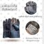 ถุงมือหนังพีวีซีหน้าเต็ม ขอบยาว 10 นิ้ว รุ่นB01012 (โหล12คู่)