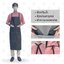 เอี๊ยมกันเปื้อน SIZE L รุ่น ALBดำ (1 ชิ้น) ผ้ากันเปื้อนหนังpvc, เอี๊ยมขายของ, เอี๊ยมกันเปื้อนโรงงาน, ผ้ากันเปื้อนหนัง