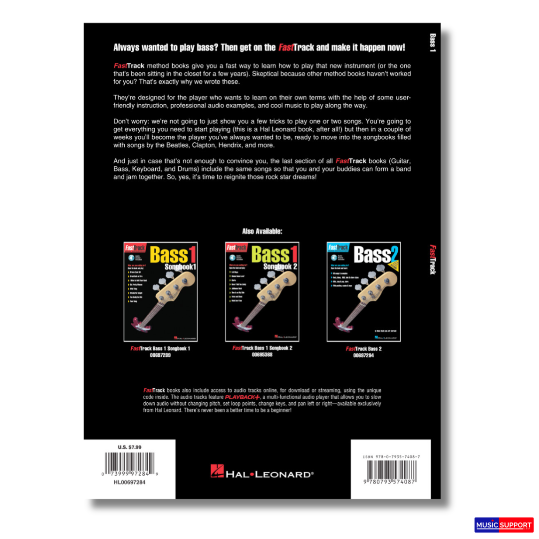หนังสือเรียนเบสกีตาร์ Fast Track Bass Method Book 1