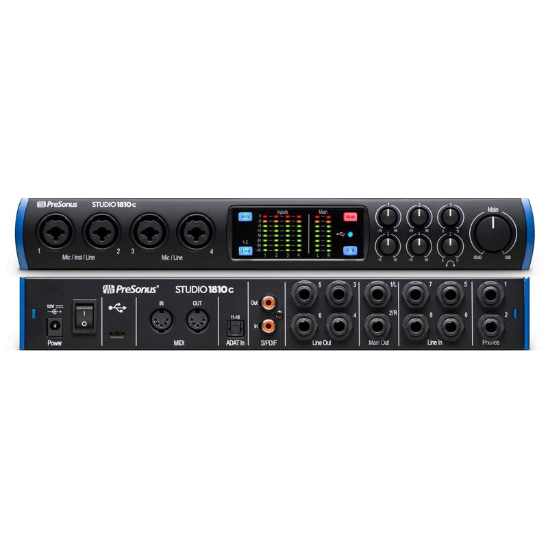 PreSonus Studio 1810c 18x8 USB Type-C Audio/MIDI Interface
