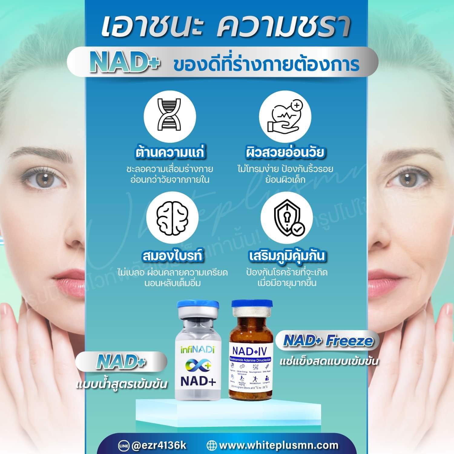 NAD+ IV อย.ไทย ( ราคาแบ่งขาย 1 ขวด )