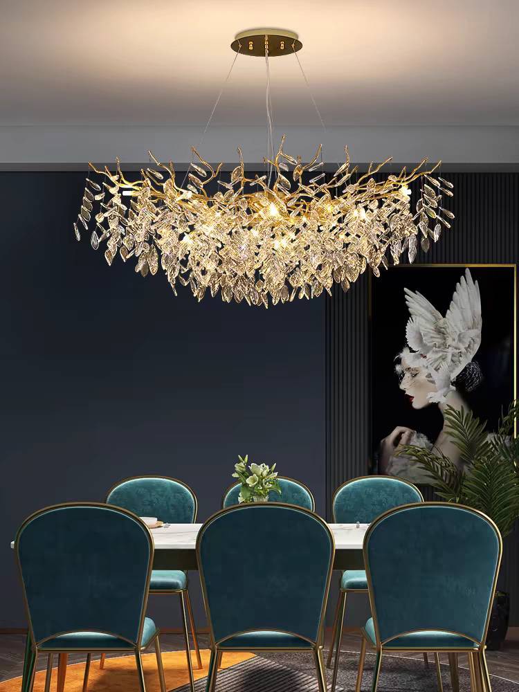 CT207A233 SOTMIA chandelier โคมระย้า โคมโต๊ะทานอาหาร แชนเดอเรีย Lamp ไฟยาว สไตล์ฝรั่งเศส