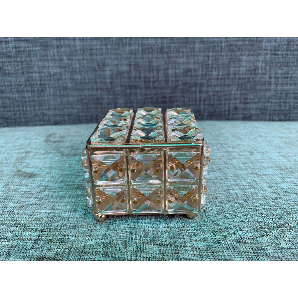 TS061D032 HOMMY กล่องอเนกประสง กล่องเก็บของ กล่องใส่ของ กล่องคริสตัล กล่องเครื่องประดับคริสตัลมินิ คริสตัล